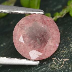 Quartz fraise Rose naturelle Tour, 1.77 ct, Translucide