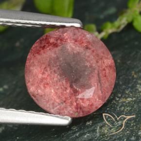 Quartz fraise Rose naturelle Tour, 1.77 ct, Translucide