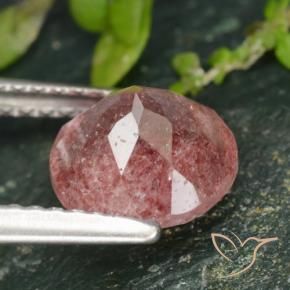 Quartz fraise Rose naturelle Tour, 1.77 ct, Translucide