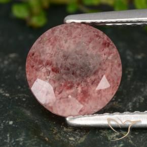 Quartz fraise Rose moyen naturelle Tour, 1.93 ct, Translucide