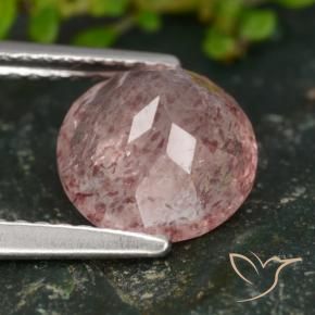 Quartz fraise Rose moyen naturelle Tour, 1.93 ct, Translucide