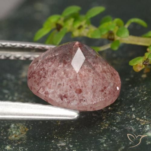Quartz Fraise Rose moyen naturelle Tour, 1.78 ct, Translucide