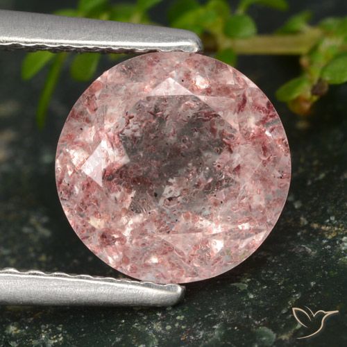 Quartz Fraise Rose clair naturelle Tour, 2.01 ct, Translucide
