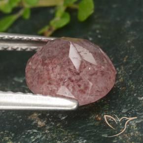 Quartz fraise Rose moyen-léger naturelle Tour, 1.77 ct, Translucide