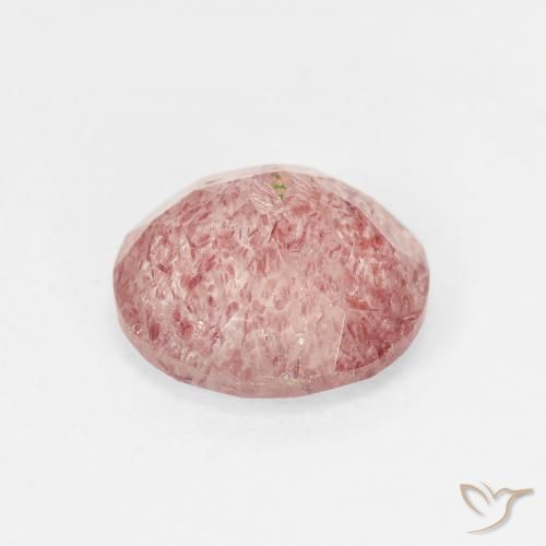 Quartz Fraise Rose terreux naturelle Tour, 1.58 ct, Translucide