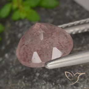 Quartz fraise Rose clair naturelle Tour, 1.85 ct, Translucide
