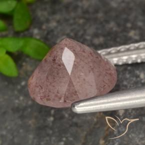 Quartz fraise Rose terreux naturelle Tour, 1.80 ct, Translucide