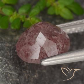 Quartz Fraise Rose moyen naturelle Tour, 1.94 ct, Translucide