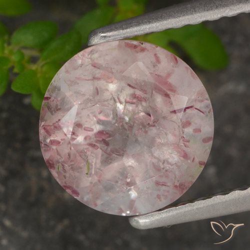 Quartz Fraise Rose clair naturelle Tour, 1.72 ct, Translucide