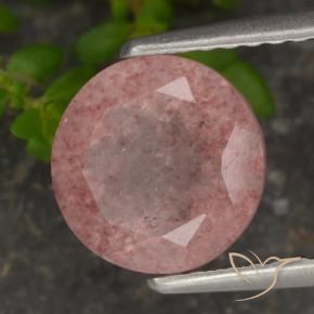 Quartz Fraise Rose moyen naturelle Tour, 2.00 ct, Translucide