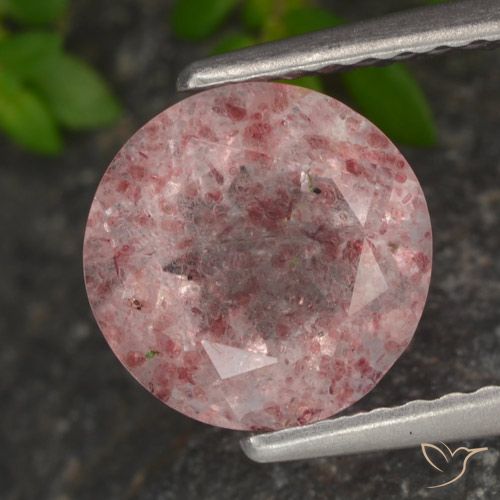 Quartz Fraise Rose naturelle Tour, 1.89 ct, Translucide