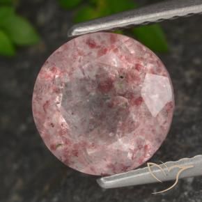 Quartz Fraise Rose naturelle Tour, 1.89 ct, Translucide