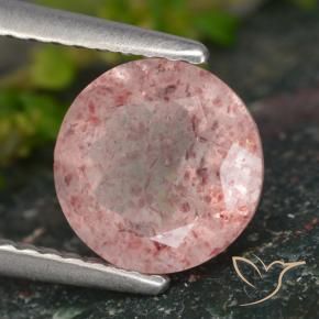 Quartz fraise Rose naturelle Tour, 1.79 ct, Translucide