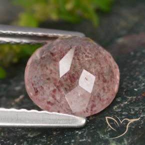 Quartz fraise Rose naturelle Tour, 1.79 ct, Translucide