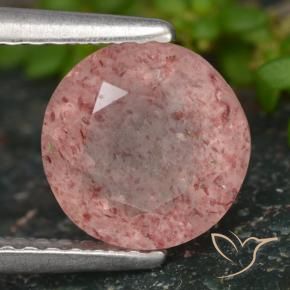 Quartz fraise Rose naturelle Tour, 1.89 ct, Translucide