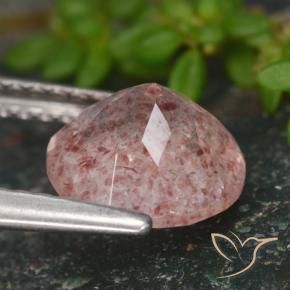 Quartz fraise Ton rose naturelle Tour, 1.66 ct, Translucide