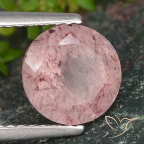 Quartz fraise Rose corail naturelle Tour, 1.98 ct, Translucide