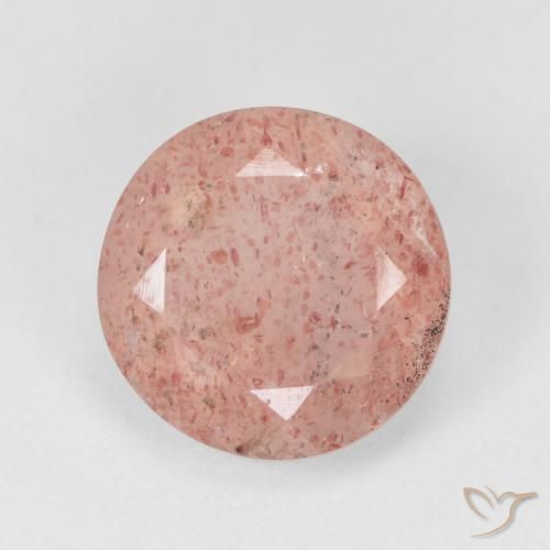 Quartz Fraise Orange rose naturelle Tour, 4.43 ct, Translucide