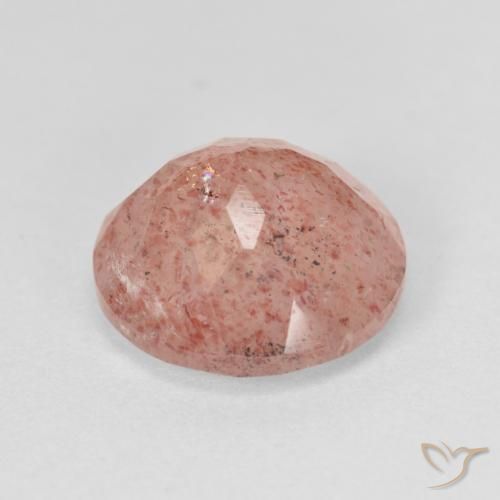 Quartz Fraise Orange rose naturelle Tour, 4.43 ct, Translucide