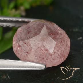Quartz fraise Rose moyen naturelle Tour, 2.00 ct, Translucide