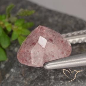 Quartz Fraise Rose moyen naturelle Tour, 1.75 ct, Translucide