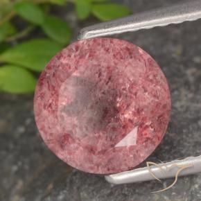 Quartz fraise Rose naturelle Tour, 1.79 ct, Translucide