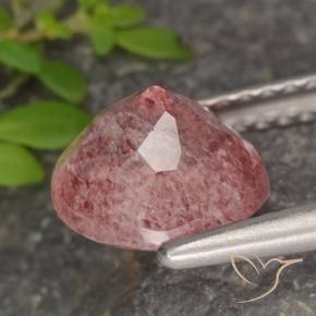 Quartz fraise Rose naturelle Tour, 1.79 ct, Translucide