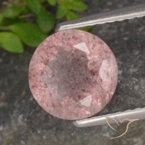 Quartz fraise Rose moyen naturelle Tour, 1.61 ct, Translucide