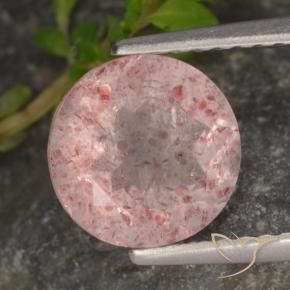 Quartz fraise Rose clair naturelle Tour, 1.89 ct, Translucide
