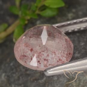 Quartz fraise Rose clair naturelle Tour, 1.89 ct, Translucide