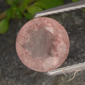 Quartz fraise Rose moyen naturelle Tour, 1.72 ct, Translucide