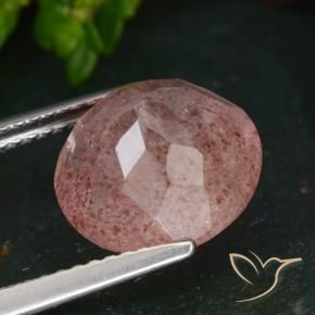 Quartz fraise Rose foncé naturelle Tour, 4.29 ct, Translucide