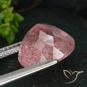Quartz Fraise Rose naturelle Tour, 5.02 ct, Translucide