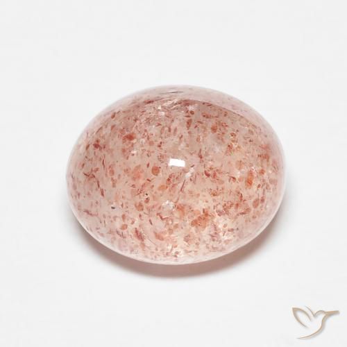 4.28ct Naturel Orange rose Quartz fraise, ovale, Translucide