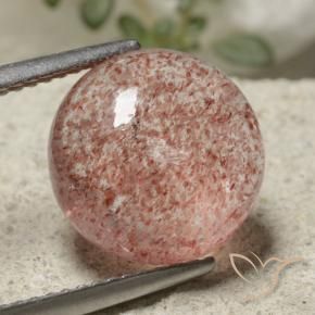 Quartz fraise Rose léger naturelle Tour, 5.44 ct, Translucide