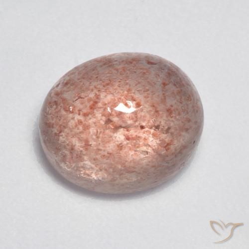 4.29ct Naturel Rose terreux Quartz fraise, ovale, Translucide