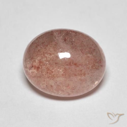 4.84ct Naturel Rose pamplemousse Quartz fraise, ovale, Translucide