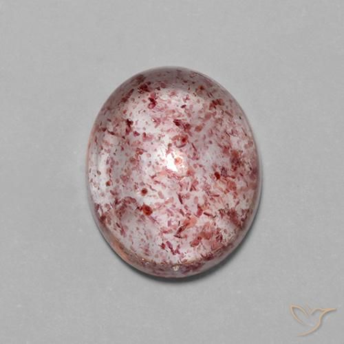 Quartz Fraise Bois de rose léger naturelle ovale, 4.23 ct, Transparent