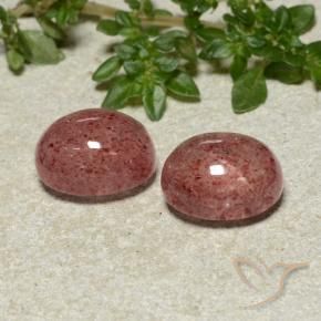 Shop natural 10.07ct Rose framboise Quartz fraise gems, ovale, from Russie at GemSelect. In stock, global shipping!