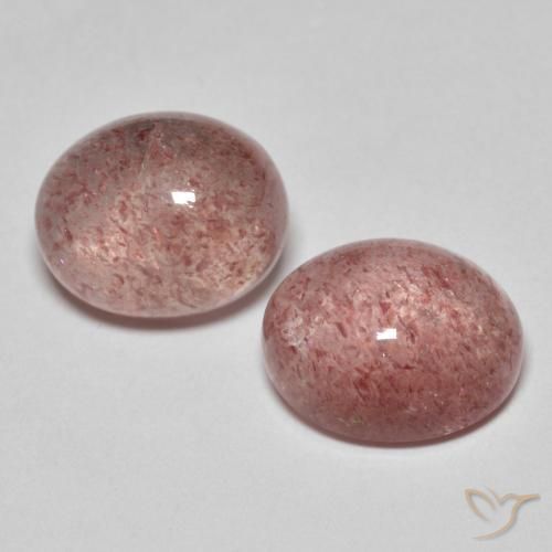 Shop natural 7.31ct Rose foncé Quartz fraise gems, ovale, from Russie at GemSelect. In stock, global shipping!