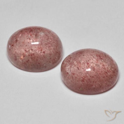 Shop natural 7.31ct Rose foncé Quartz fraise gems, ovale, from Russie at GemSelect. In stock, global shipping!