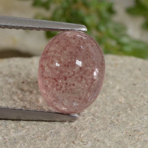 3.90ct Naturel Ton rose Quartz fraise, ovale, Translucide