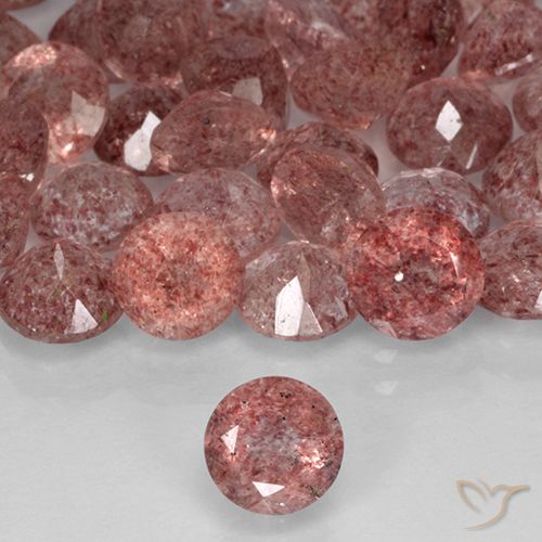 Quartz Fraise Rose naturelle Tour, 0.78 ct, Translucide