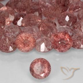 Quartz Fraise Rose naturelle Tour, 0.78 ct, Translucide