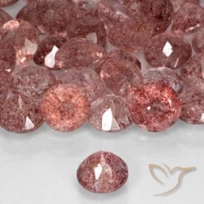 Quartz Fraise Rose naturelle Tour, 0.78 ct, Translucide