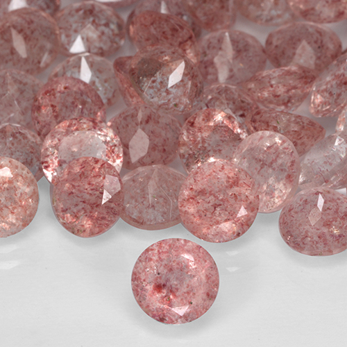 Quartz fraise Rose moyen naturelle Tour, 0.75 ct, Translucide