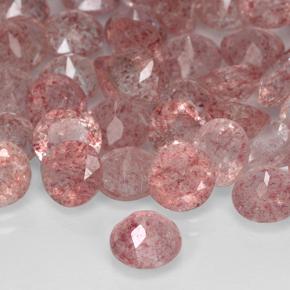 Quartz fraise Rose moyen naturelle Tour, 0.75 ct, Translucide