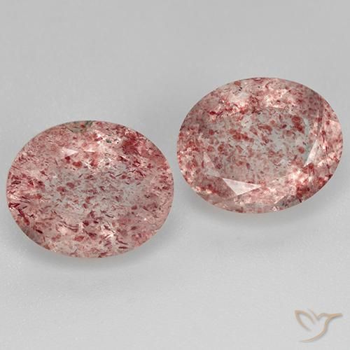 Achetez naturel 7,30ct rose quartz fraise gems, coupe ovale, en provenance russie chez gemselect. en stock, livraison internationale!