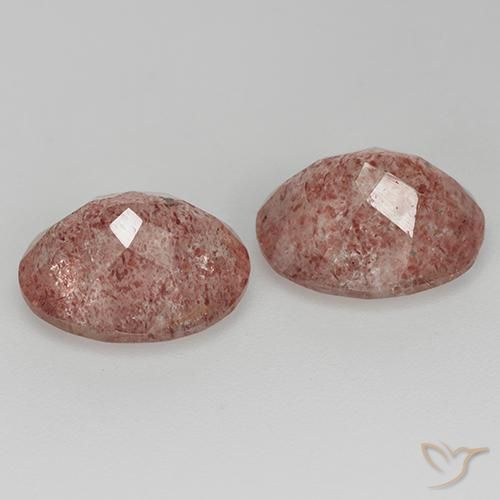 Shop natural 6.69ct Rose framboise Quartz fraise gems, ovale, from Russie at GemSelect. In stock, global shipping!