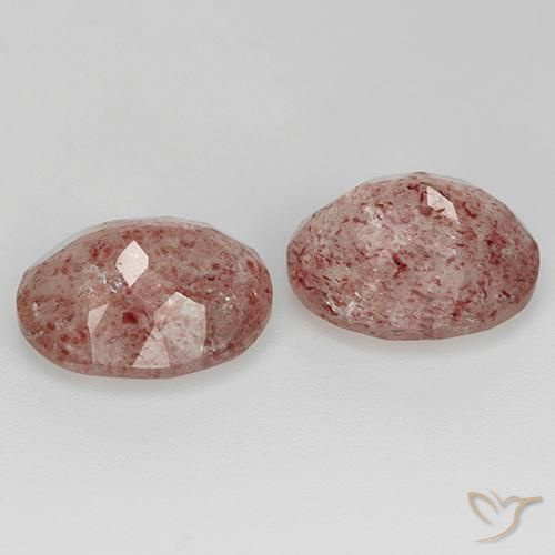 Shop natural 6.73ct Rose moyen Quartz fraise gems, ovale, from Russie at GemSelect. In stock, global shipping!